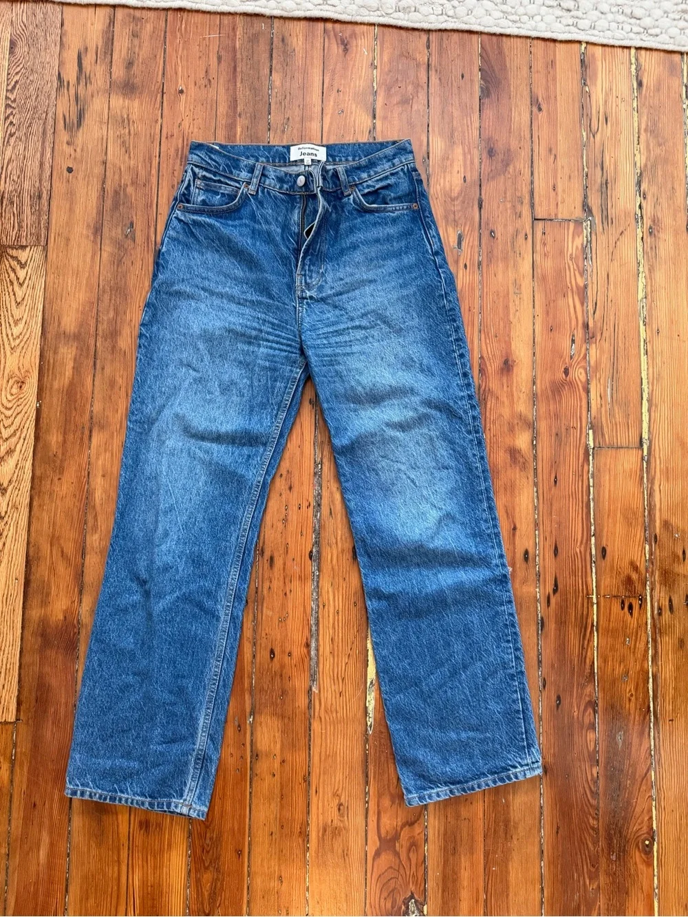 Reformation Abbie High-Rise Straight-Leg Jeans